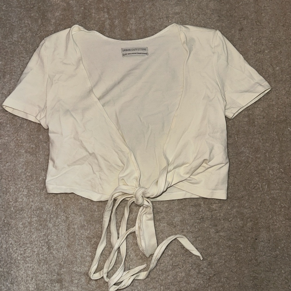 Tie front crop top